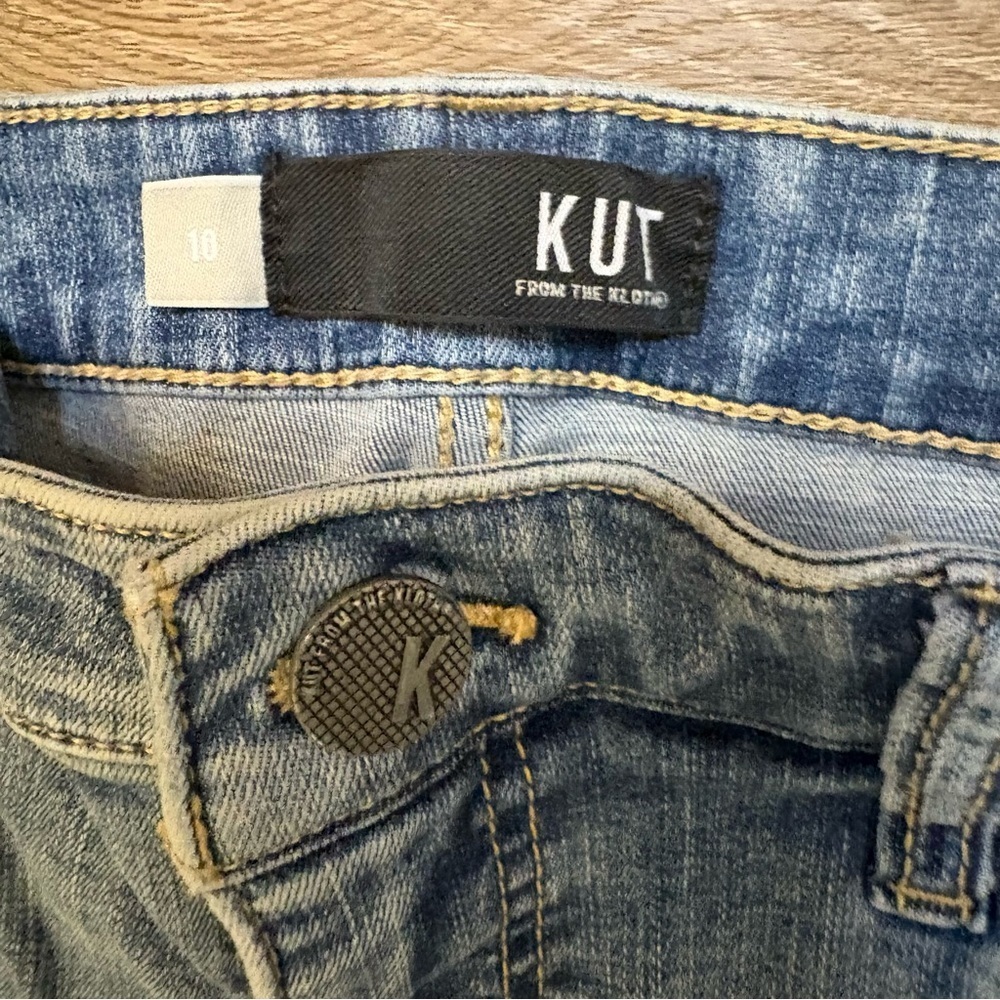 Kut From The Kloth Jeans Sz 10 High Rise Connie Fab Ab Ankle Skinny Raw Hem​ - Picture 3 of 8